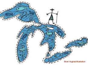 drawing illustration by Brian Hughes